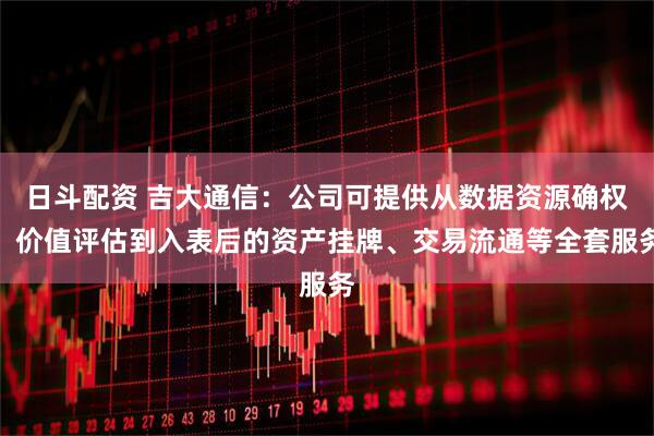 日斗配资 吉大通信：公司可提供从数据资源确权、价值评估到入表后的资产挂牌、交易流通等全套服务