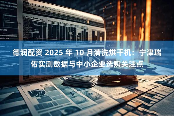 德润配资 2025 年 10 月清洗烘干机：宁津瑞佑实测数据与中小企业选购关注点